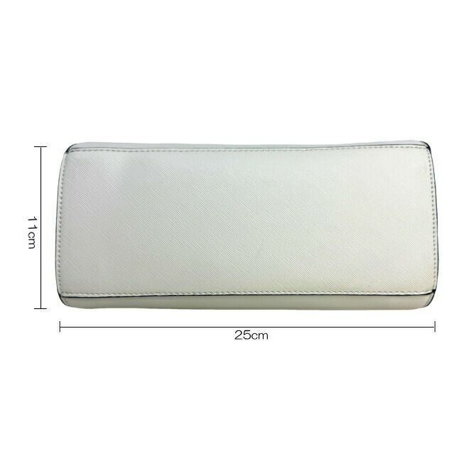 ゴールド金具使い合成皮革ハンドバッグ（グレー