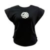 カメリアフレンチ袖Ｔシャツ（ブラック）