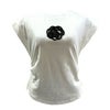 カメリアフレンチ袖Ｔシャツ（ホワイト）