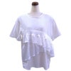 サテンフリルＴシャツ（ホワイト）