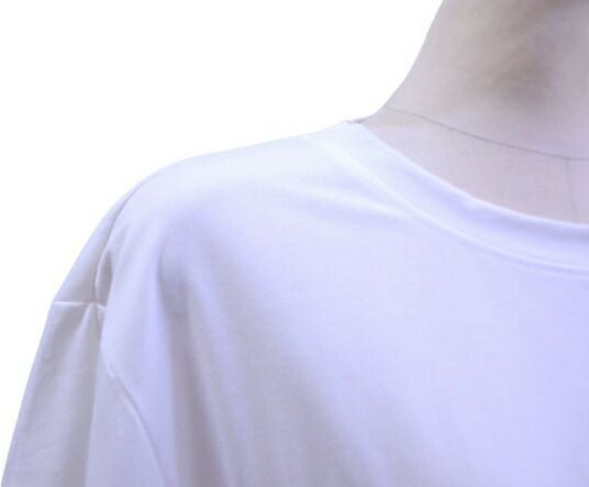 サテンフリルＴシャツ（ホワイト）